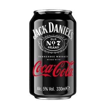 Jack Daniel's Tennessee Whiskey Coca-Cola Low-Alcohol Drink 5% 0.33l - buy, prices for Ideal - photo 1