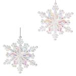 Koopman Snowflake Hanging Decoration 12cm