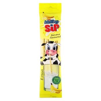 Соломинки ViteCer MilkySip для молока со вкусом банана 5*6г