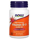 Now Foods 2000 IU Vitamin D3 30 softgels