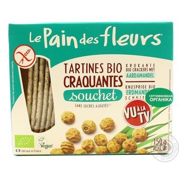 Хлібці Le Pain des Fleurs органіч. 150 г з гречки без глютену/солі/цукру купить, цены на МегаМаркет - фото 2