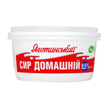 Сир кисломолочний Яготинський Домашній 9.5% 370г - купити, ціни на Auchan - фото 1