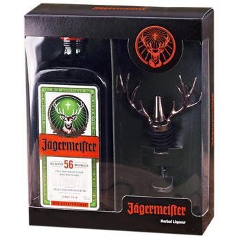 Ликер Jagermeister 35% 0.7л + гейзер