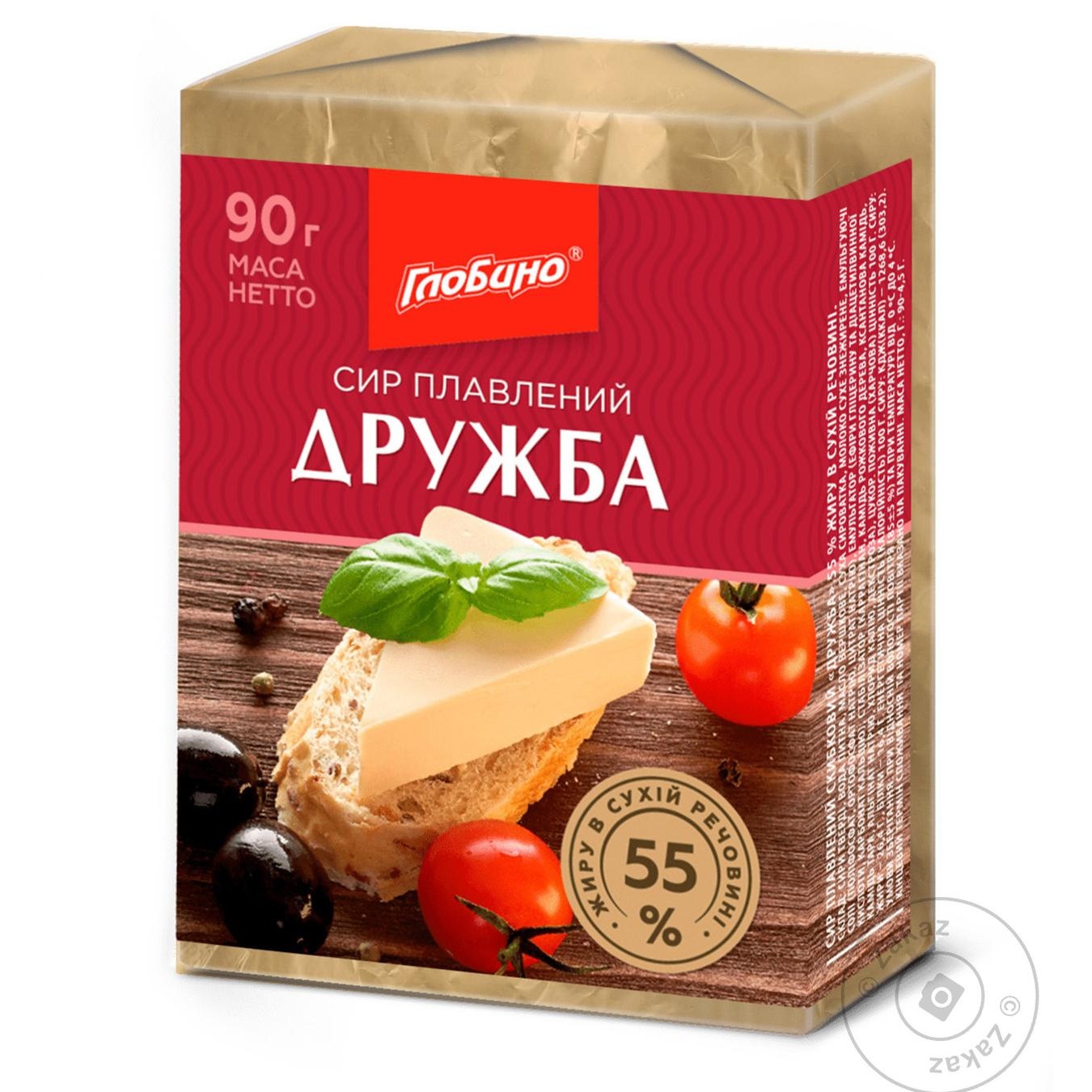 

Сыр плавленый Дружба 55% Глобино 90г