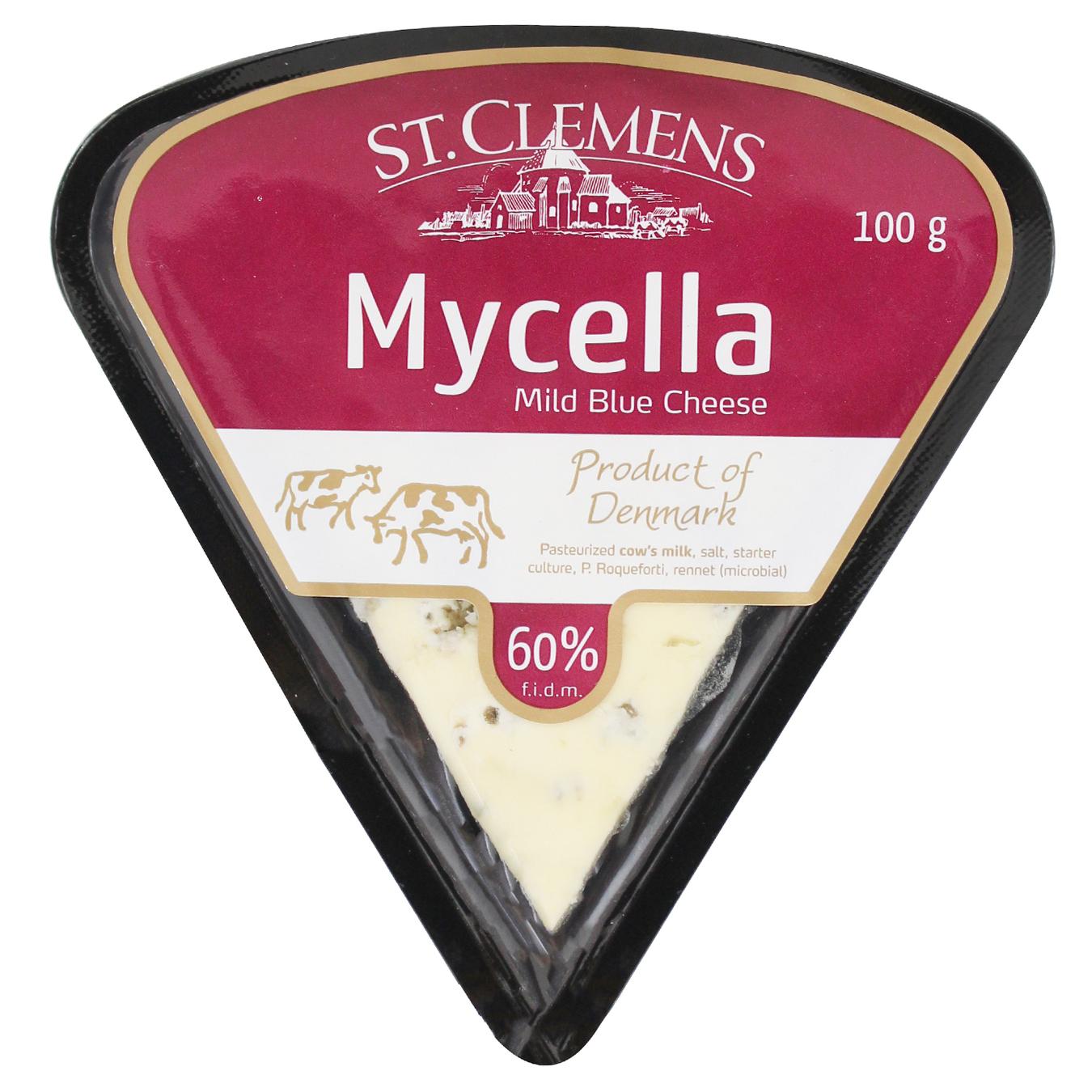 

Сыр St. Clements Mycella с голубой плесенью 60% 100г