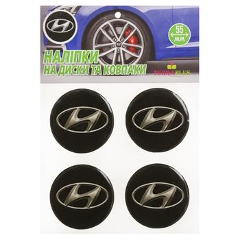 TerraPlus Hyundai Label Sticker for Hubcaps and Rims 55mm - buy, prices for - photo 1