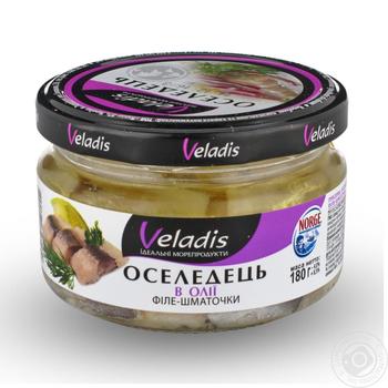 Сельдь Veladis в масле 180г купить, цены на МегаМаркет - фото 1
