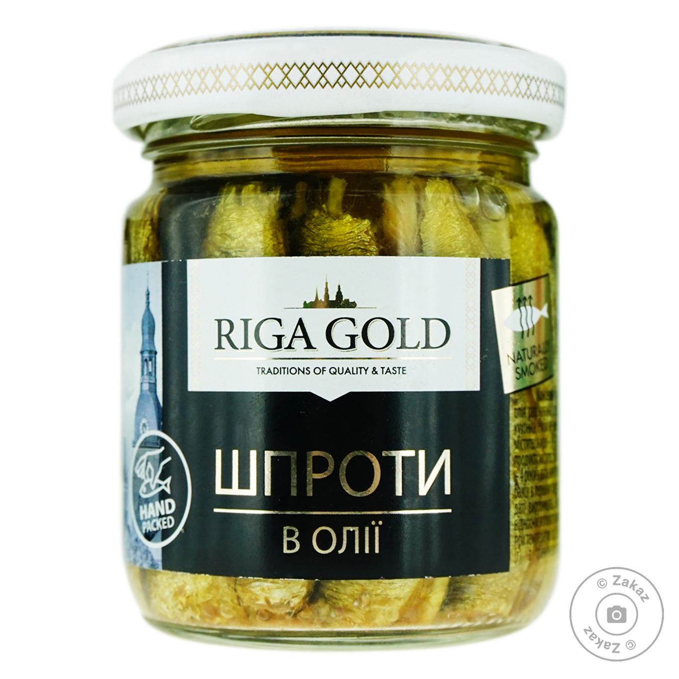 

Шпроты Рижское золото в масле 100г