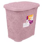 Bursev Lace Plastic Pale Pink Basket 6l