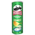 Чипси Pringles картопляні зі смаком сметани та цибулі 165г