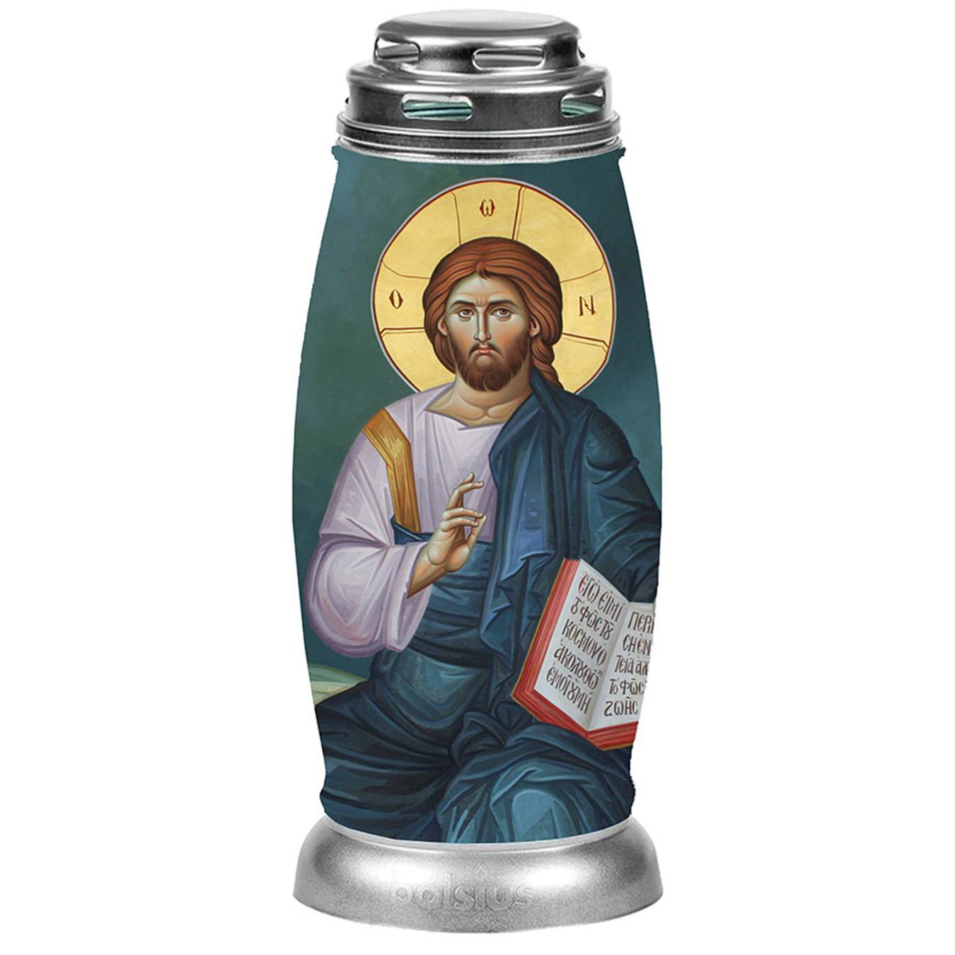 

Лампада Bolsius +кришка "Ісус" 96ч срібний арт. 103994147800