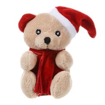 Teddy Bear New Year's Plush Toy 13cm - buy, prices for Auchan - photo 2