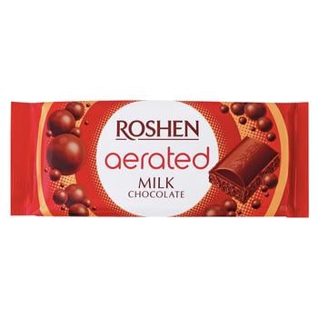 Шоколад молочний Roshen пористий 80г - купити, ціни на Торба - фото 1