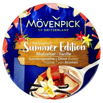 Йогурт Movenpick Summer Edition ревень-ваниль 13% 150г - купить, цены на METRO - фото 1