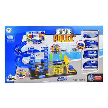 Game Set Parking Police 4 Toy Car P1205A-3 - buy, prices for ULTRAMARKET - photo 1