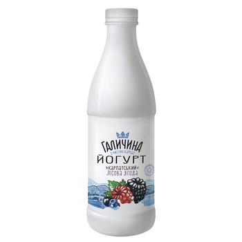 Galychyna Carpathian Forest Berries Flavored Yogurt 2.2% 800g - buy, prices for UltraMarket - photo 1