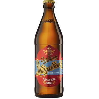 Opillya Zhyhulivske Light Beer 4.1% 0.5l - buy, prices for METRO - photo 1