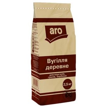 Уголь древесный Aro 2,5кг - купить, цены на METRO - фото 1