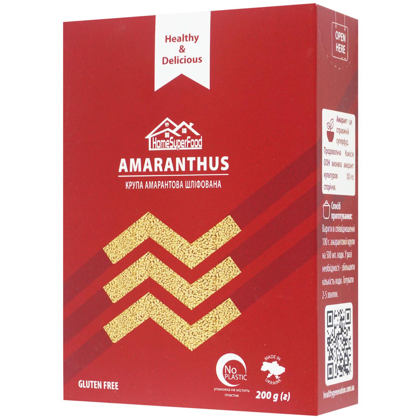 

Крупа амарантовая Healthy Generation шлифованная 200г