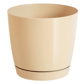 Prosperplast Coubi Round P Flower Pot 10cm Coffee with Milk - buy, prices for COSMOS - photo 1