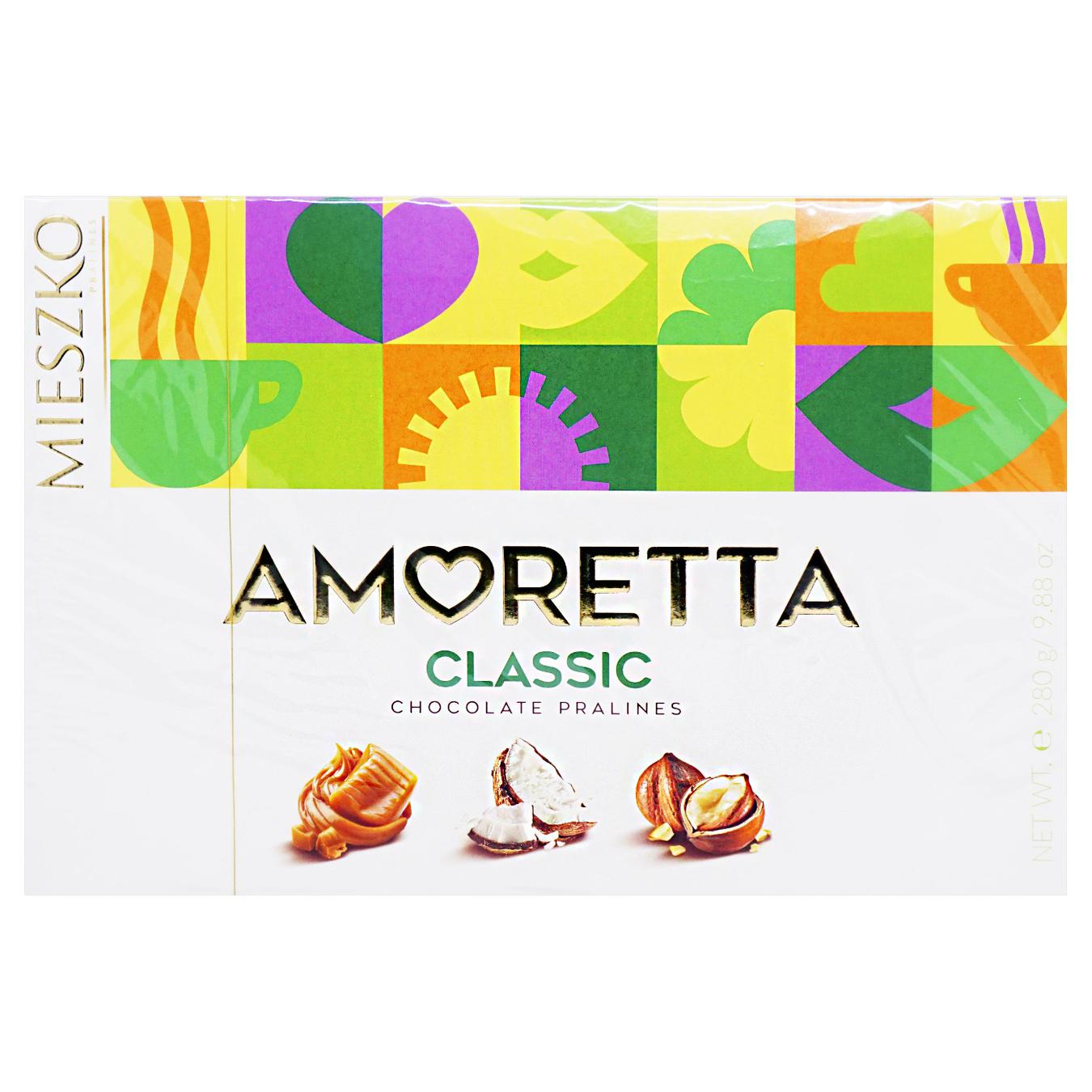 

Конфеты шоколадные Mieszko Amoretta Classic 6 вкусов 280г