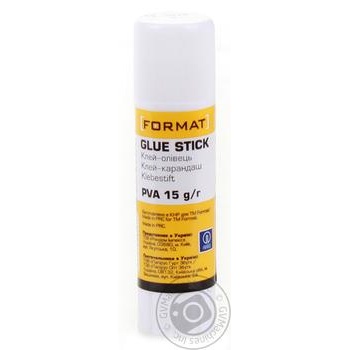 Клей-олівець Format основа PVA 15г купить, цены на МегаМаркет - фото 1