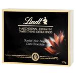 Lindt Dark Chocolate in Thin Squares 125g