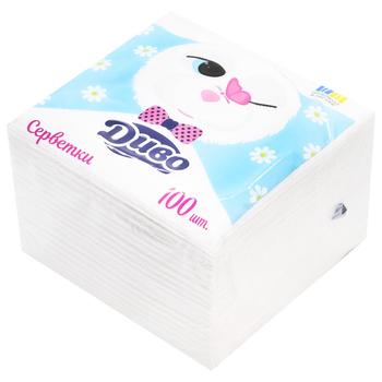 Dyvo 1-Ply Yellow Paper Napkins 33x33cm 100pcs - buy, prices for - photo 3