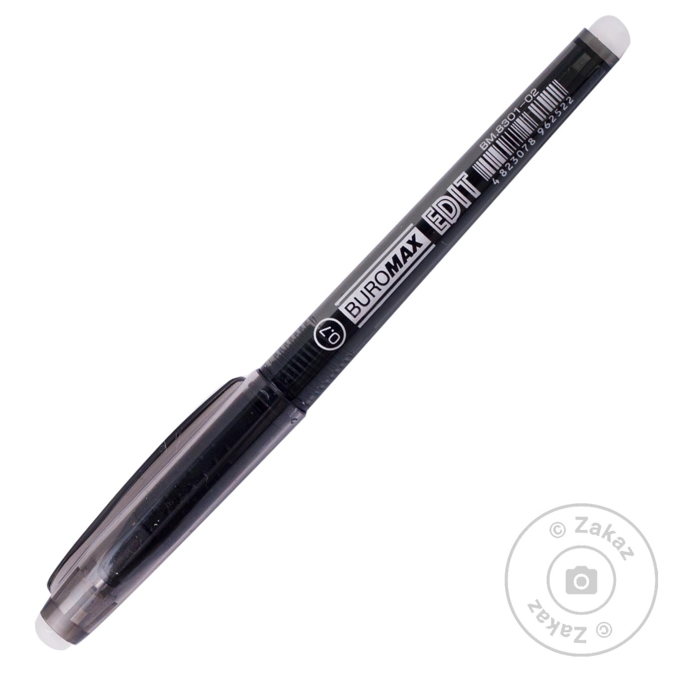 

Ручка Buromax Edit гелева пиши-стирай чорний 0.7mm арт.BM.8301-0