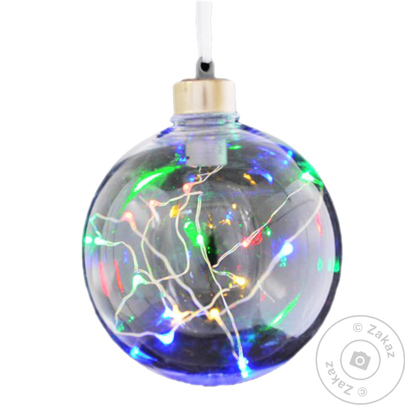 

Набір куль 10 см LED-нитка/15 ламп. багатобарвні 972743