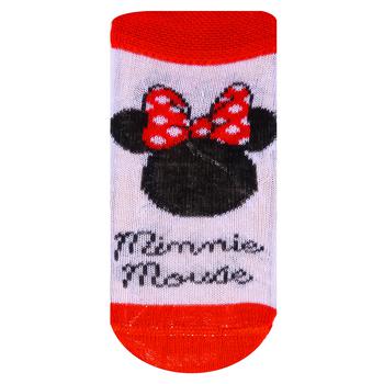 Шкарпетки дитячі Disney Minnie Mouse р.19-20 біло-червоний - купити, ціни на - фото 1