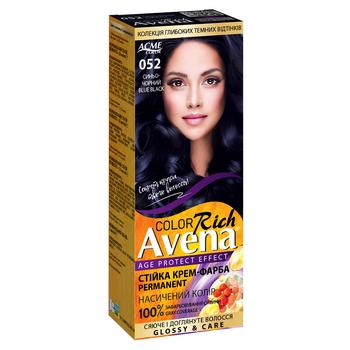 AVENA Rich Color 052 Blue-Black Permanent Cream Hair Dye - buy, prices for Tavria V - photo 1