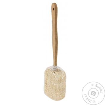 15024-15 И703 Body Washcloth with Wooden Handle 38х9х4.5cm - buy, prices for Tavria V - photo 1