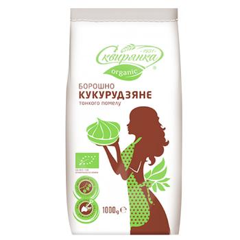 Skviryanka Organic Fine Ground Corn Flour 1kg - buy, prices for Auchan - photo 2