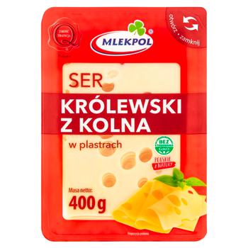 Mlekpol Królewski Z Kolna Sliced Cheese 400g - buy, prices for NOVUS - photo 1