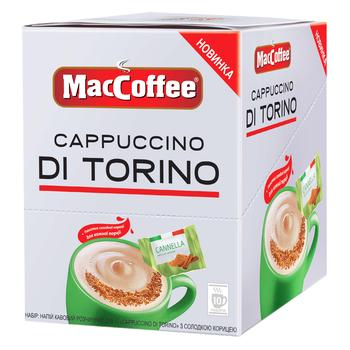 MacCoffee Cappuccino di Torino 3in1 Instant Coffee Drink with Sweet Cinnamon 10pcs*25g - buy, prices for - photo 2