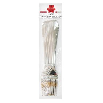 Vincent Set of table forks 6pcs - buy, prices for Auchan - photo 1