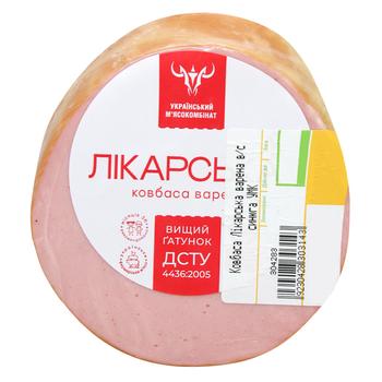 Ковбаса Український МК Лікарська варена вищий сорт - купити, ціни на ULTRAMARKET - фото 1