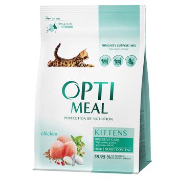 Optimeal Dry Food with Chicken for Kittens 200+100g - buy, prices for - photo 1