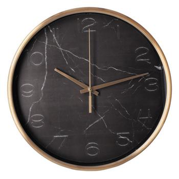 Optima Marble Black Marble Metal Wall Clock - buy, prices for Tavria V - photo 1