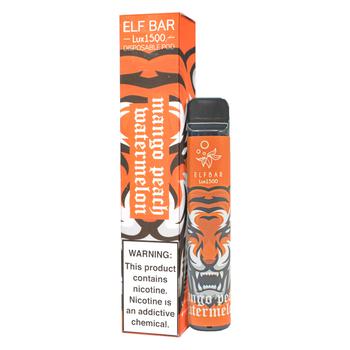 Elf Bar Lux 1500 Mango Peach Watermelon Disposable Electronic Cigarette