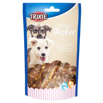 Ласощі Trixie Double Decker для собак з куркою та качкою 100г - купити, ціни на MasterZoo - фото 1