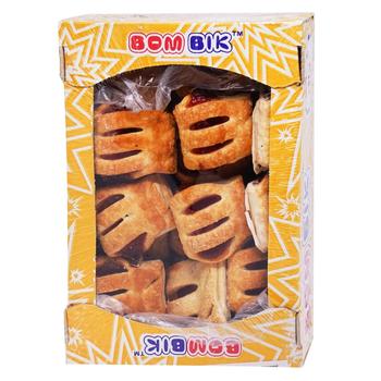 Печенье Бом-Бик Сумасшедшее со вкусом клубники 400г