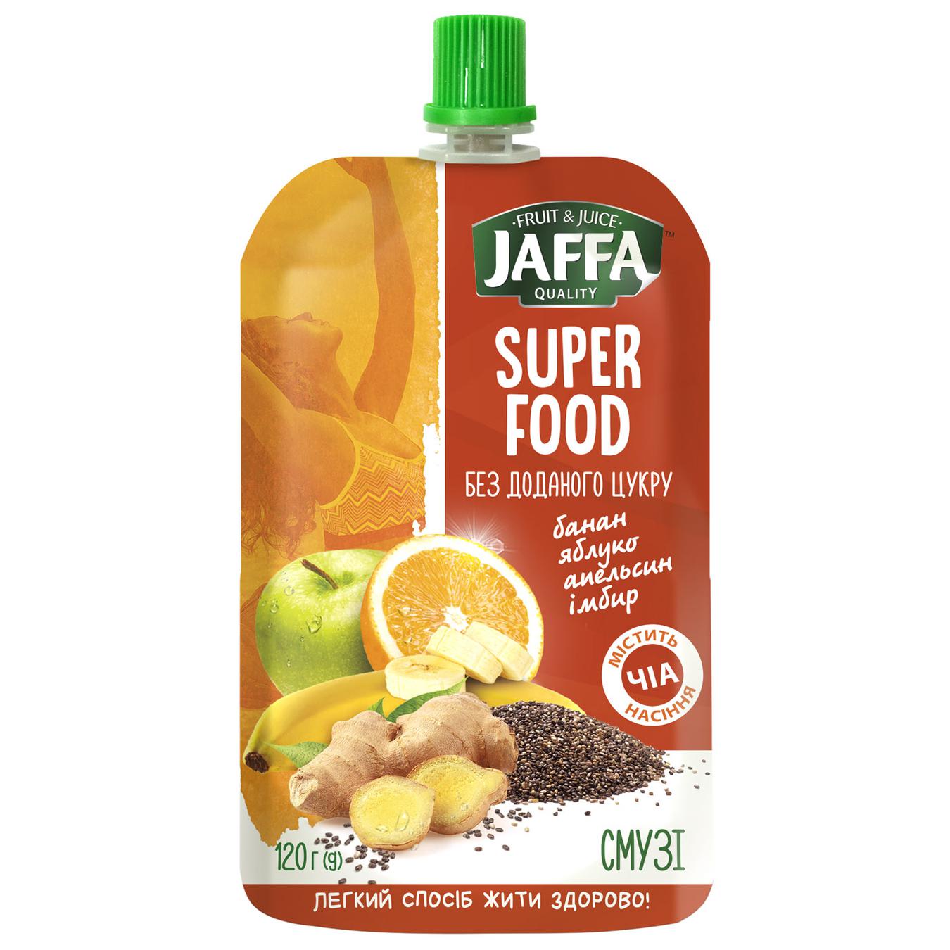 

Смузи Jaffa Super food Банан яблоко апельсин имбирь 120г