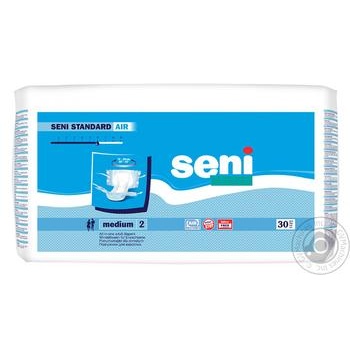 Подгузники Seni Standard Air для взрослых Medium 2 (75-110 см) 6 капелек 30шт
