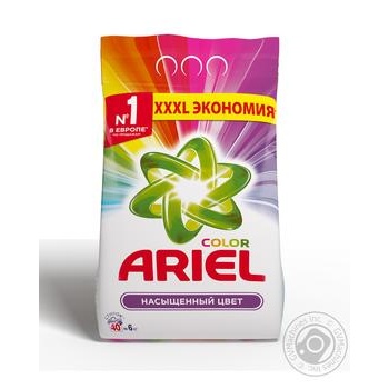 Пральний порошок Ariel Color автомат 6000г купити, ціни на МегаМаркет - фото 1