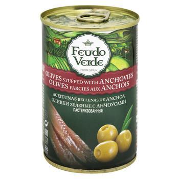 Feudo Verde With Anchovies Green Olives 300g - buy, prices for NOVUS - photo 1