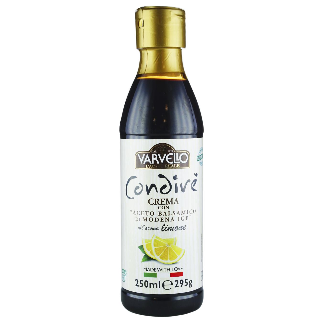 

Соус из бальзамического уксуса из Модены Varvello Condiré со вкусом лимона 250г