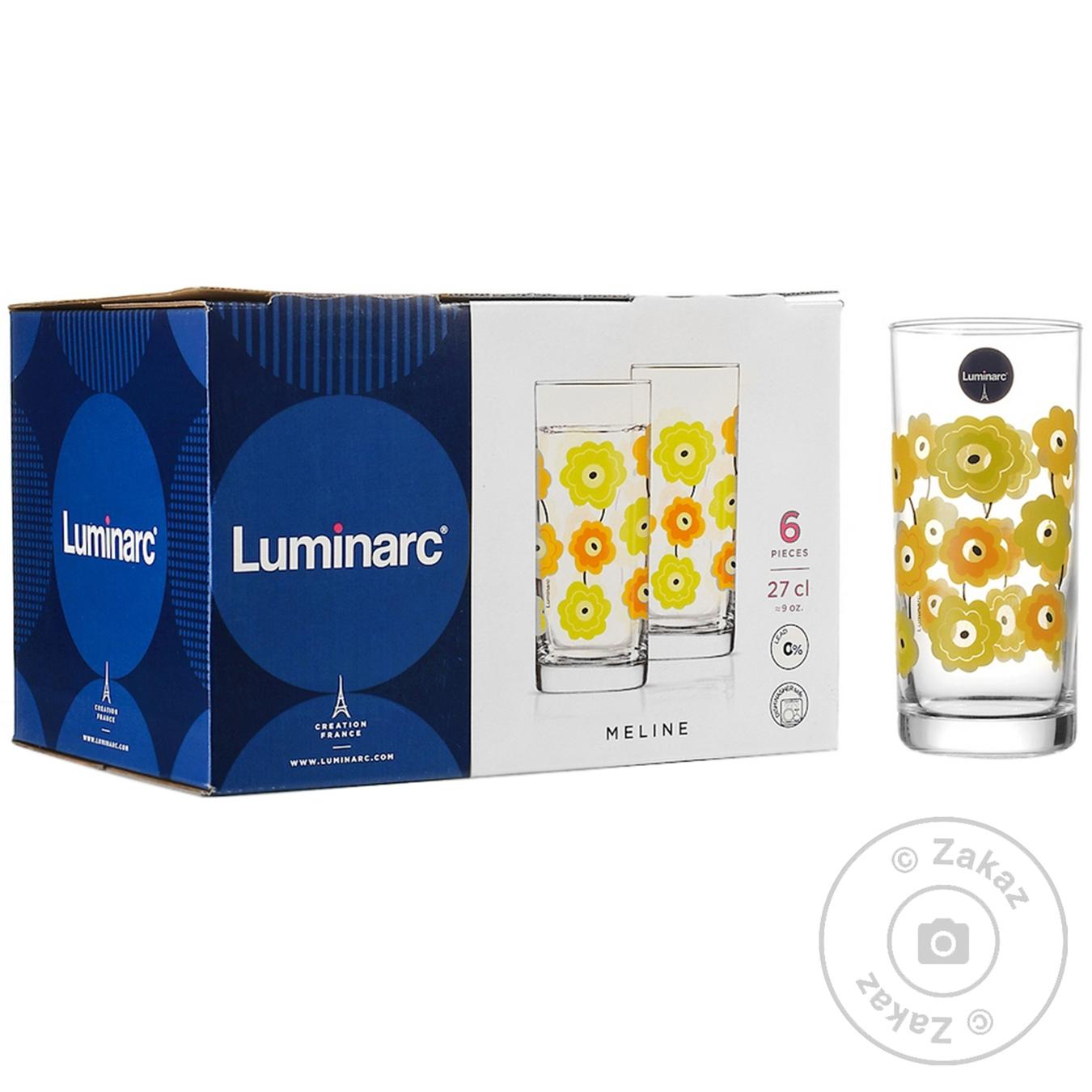 

Набор стаканов Meline Luminarc 6х270мл