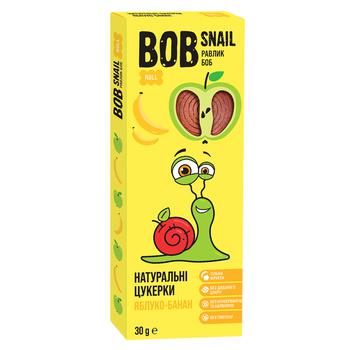 Цукерки Bob Snail Яблуко-Банан 30г - купити, ціни на Таврія В - фото 1